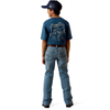 10074790 Ariat Boys' B4 Relaxed Palmer Boot Cut Jeans - Barton