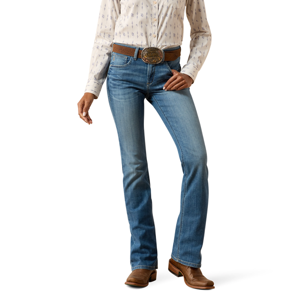 10074825 Ariat Women's High Rise Lyra Boot Cut Jeans - Belfair