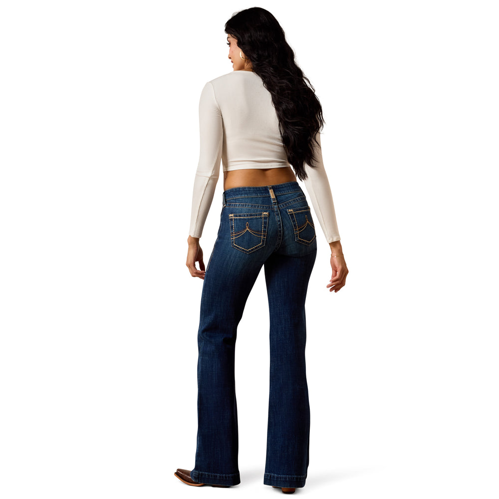 10074828 Ariat Women's Perfect Rise Kahlani Trouser Jeans - Berryessa