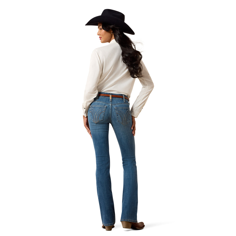 10074832 Ariat Women's Mid Rise Esti Boot Cut Jeans - Ithica