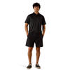 10076065 All Over Print Heathered Classic Fit Polo - Charcoal Heather Southwest Print