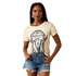 10076380 Ariat Women's Steer Tomb Short Sleeve T-Shirt - Cream