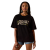 10076382 Ariat Women's Boot Logo Short Sleeve T-Shirt - Black