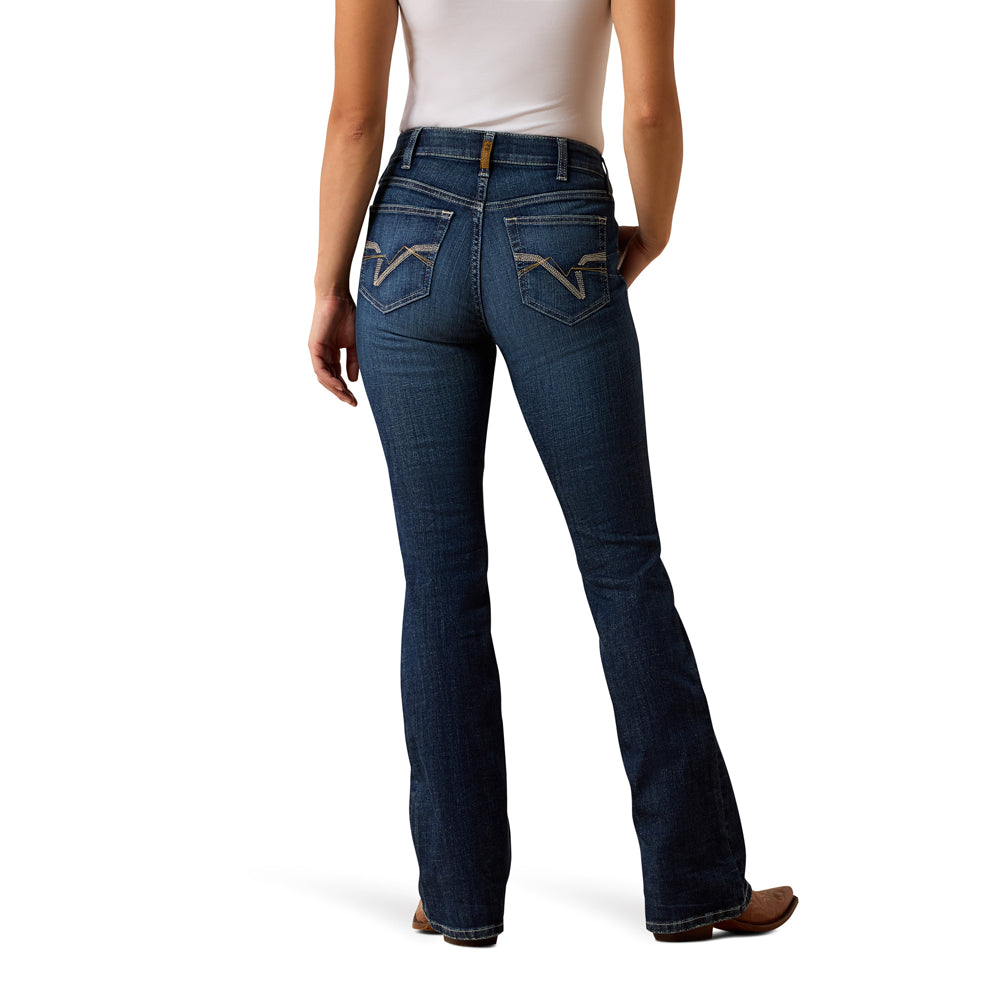 10078920 Ariat Women's High Rise Mazie Boot Cut Jeans - Plumas