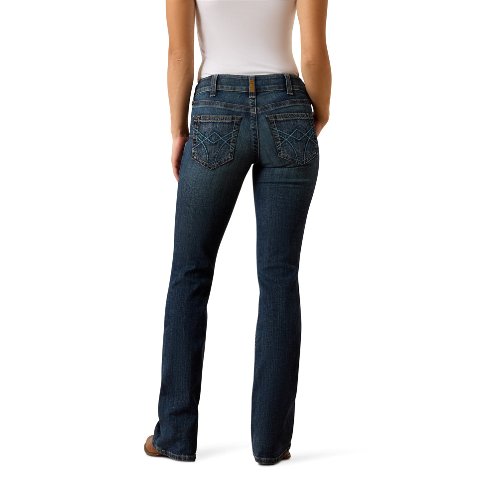 10078928 Ariat Women's Mid Rise Luisa Boot Cut Jeans - Pasadena