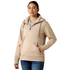 10078998 Ariat Women's Rebar Skill Set 1/2 Zip Hoodie - String/Tan