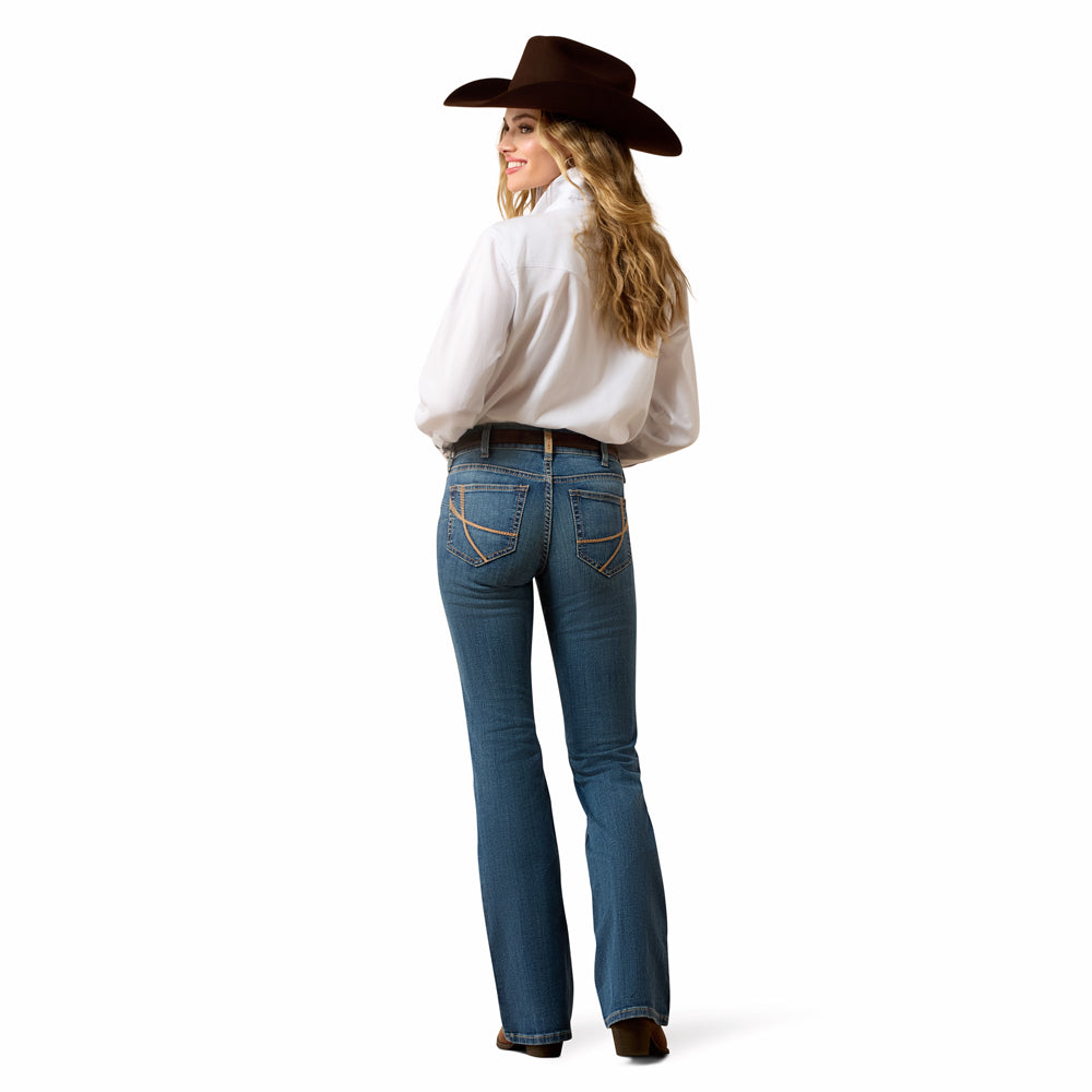 10079031 Ariat Women's Perfect Rise Maggie Boot Cut Jeans - Redonda