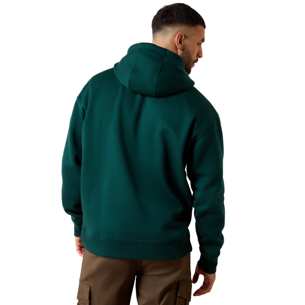 10079042 Ariat Men's Rebar Workman Graphic Hoodie - Ponderosa Pine/Black
