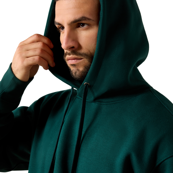 10079042 Ariat Men's Rebar Workman Graphic Hoodie - Ponderosa Pine/Black