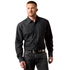 10079097 Ariat Men's Classic Fit Sawtooth Long Sleeve Denim Snap Shirt - Carl