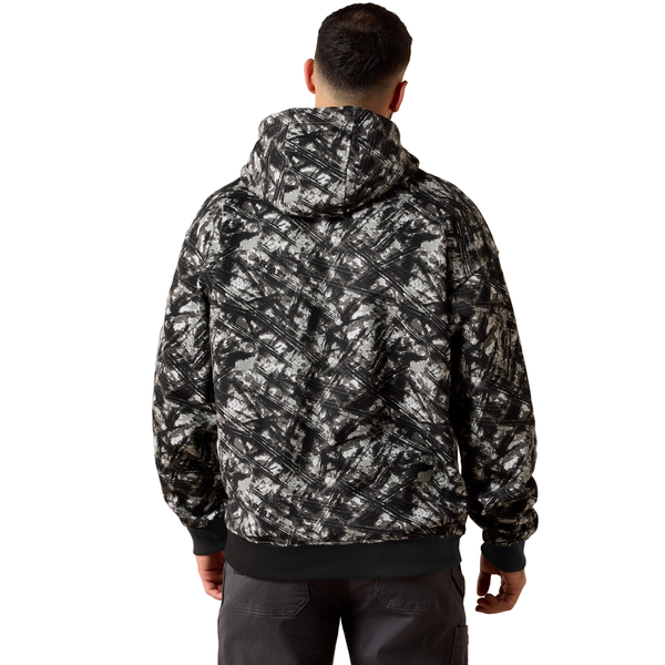 10079108 Ariat Men's Rebar Workman Graphic Hoodie - Camo/Grey