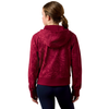 10079115 Ariat Girls' Spiffy Full Zip Hoodie - Beet Red Horsin' Around