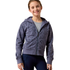 10079197 Ariat Girls' Spiffy Full Zip Hoodie - Grisaille Horsin' Around