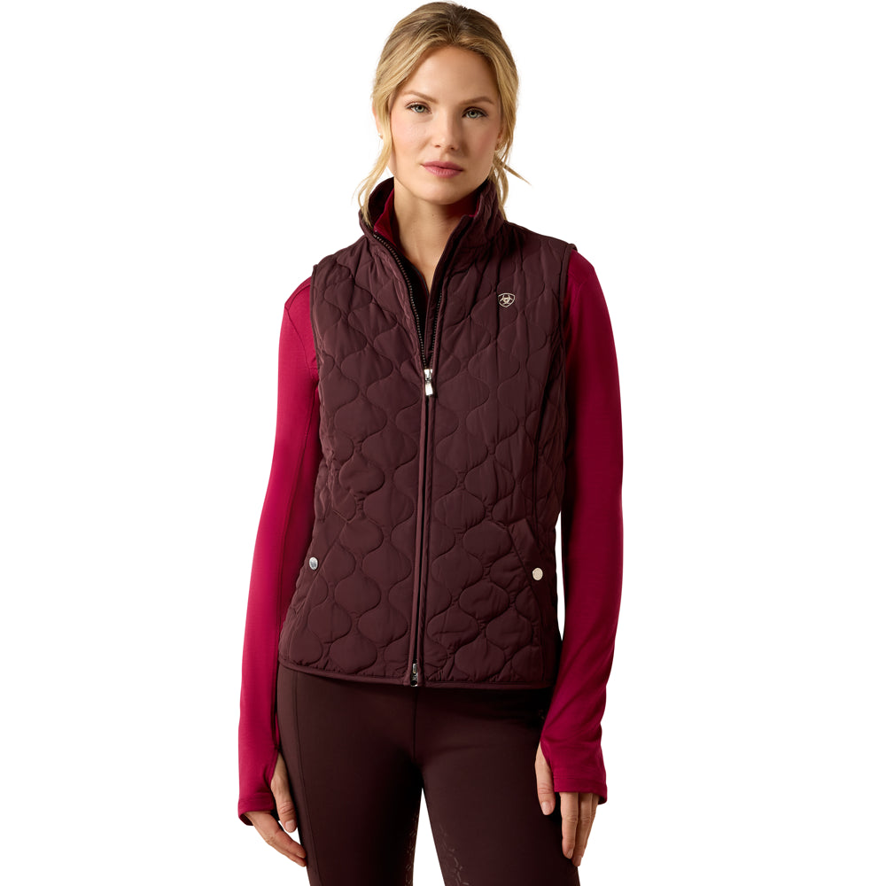 10079213 Ariat Women's Ashley 2.0 Insulated Vest - Chocolate Plum