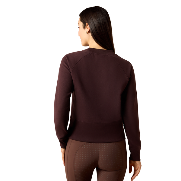 10079217 Ariat Women's Martine Sweatshirt - Chocolate Plum