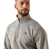 10079250 Ariat Men's Caldwell 1/4 Zip Sweater - Nulla Heather
