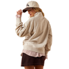 10079255 Ariat Women's Running Wild 1/2 Zip Sweatshirt - Oatmeal Heather
