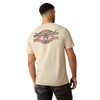 10079269 Ariat Men's Steer Freedom Short Sleeve T-Shirt - Natural