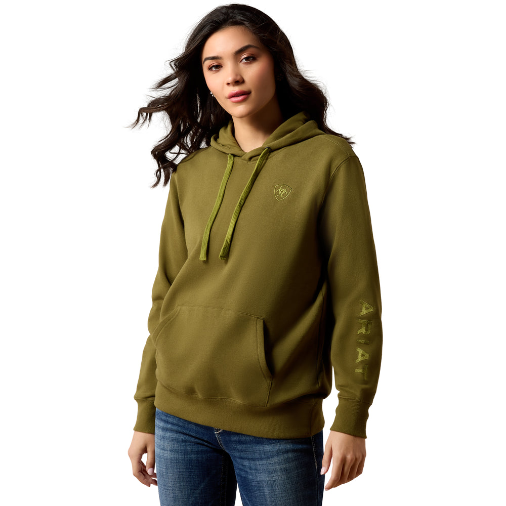10079275 Ariat Women's Logo 2.0 Hoodie - Moss Green