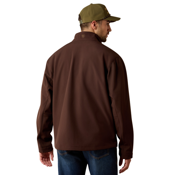 10079279 Ariat Men's Chest Logo Softshell Jacket - Mole