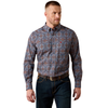 10079285 Ariat Men's Cypress Classic Fit Long Sleeve Buttondown Shirt - Quiet Harbor Paisley Print