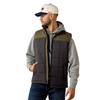 10079293 Ariat Men's Crius Insulated Concealed Carry Vest - Phantom/Grape Leaf