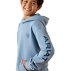 10079362 Ariat Boys Logo Hoodie - Light Denim