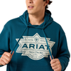 10079368 Ariat Men's Mesa Motif Hoodie - Legion Blue