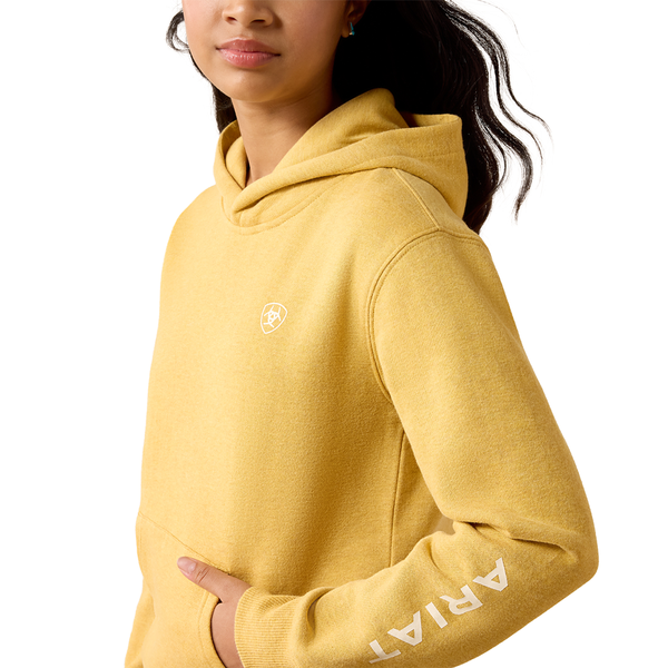 10079391 Ariat Girls' 2.0 Hoodie - Tinsel Heather