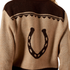 10079394 Ariat Women's Colter Cardigan - Tiger's Eye/Chicory Coffee