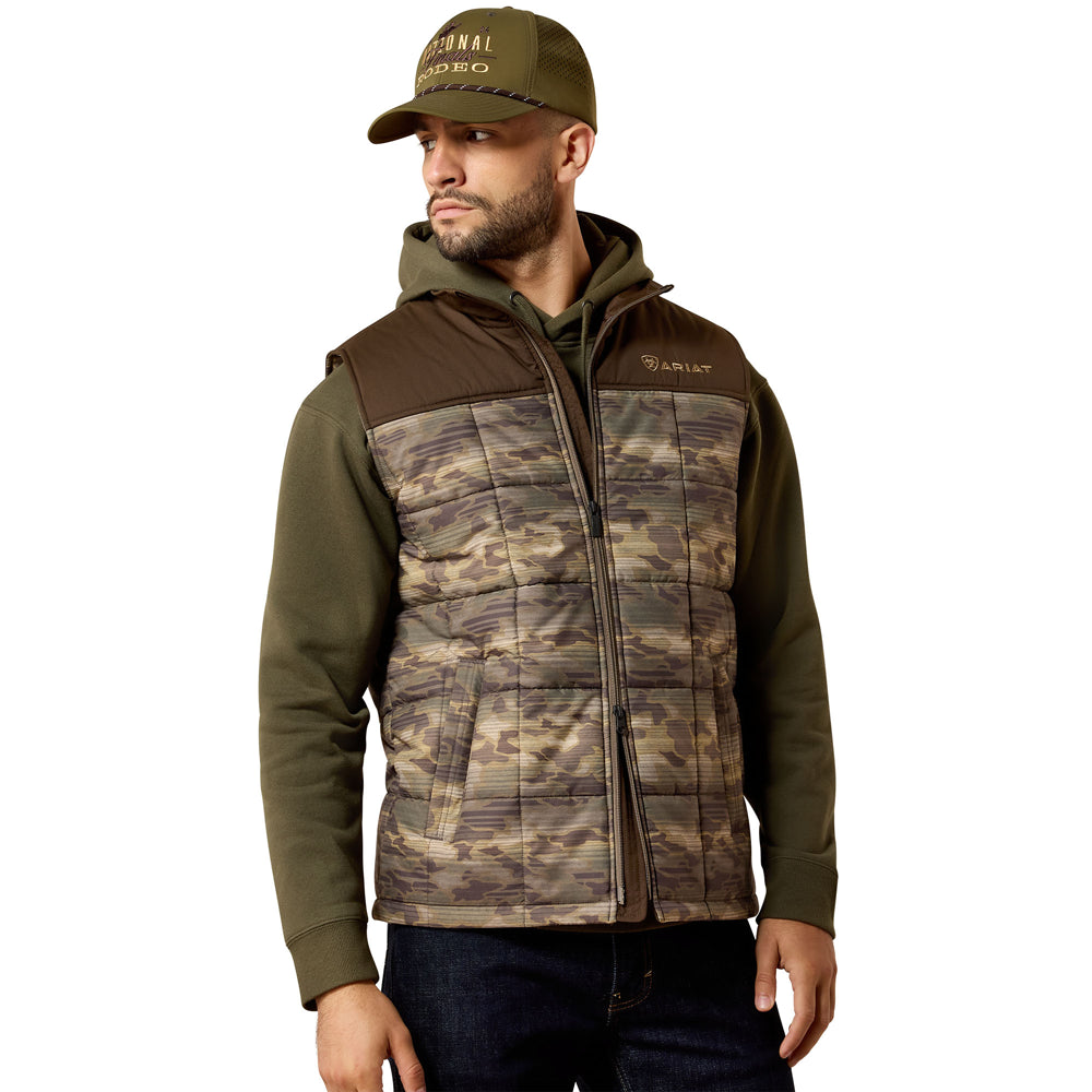 10079405 Ariat Men's Crius Insulated Concealed Carry Vest - Wren Camo Serape