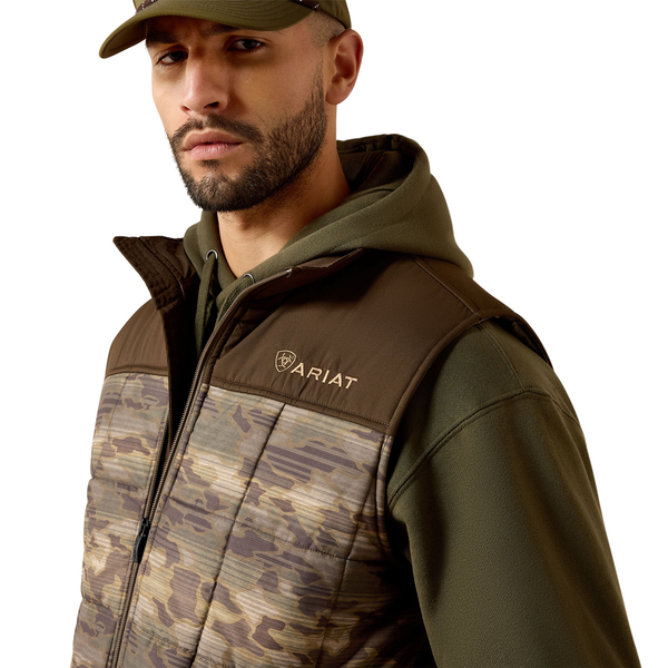 10079405 Ariat Men's Crius Insulated Concealed Carry Vest - Wren Camo Serape