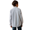 10079424 Ariat Boys' Perez Classic Fit Long Sleeve Buttondown Shirt - White Geo Print