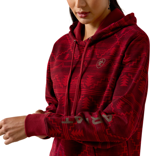 10079449 Ariat Logo 2.0 Printed Hoodie - Rockwell Print