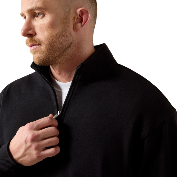 10079479 Ariat Men's Core 1/4 Zip Sweatshirt - Black