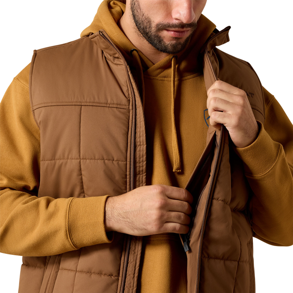 10079526 Ariat Men's Crius Insulated Vest - Brazil Nut