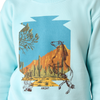 10079545 Ariat Girls' Stallion Crew Long Sleeve Sweatshirt - Aquaesque