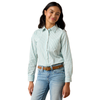10079546 Ariat Girls' Team Kirby Shirt - Aquaesque