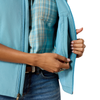 10079559 Ariat Women's Logo Softshell Vest - Adriatic Blue Heather