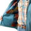 10079563 Ariat Girls' Logo Softshell Jacket - Adriatic Blue