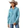 10079565 Ariat Women's Logo 2.0 Hoodie - Adriatic Blue