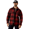 10079575 Ariat Men's Retro Shirt Jacket - Biking Red Buffalo Plaid