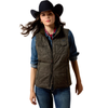 10079576 Ariat Women's Grizzly Quilted Vest - Belluga Rockwell Print