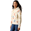 10079596 Ariat Girls' Ranch Tale Hoodie - Desert Run Toile