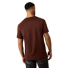 10079598 Ariat Men's Desert Skull Short Sleeve T-Shirt - Deep Mahogany
