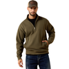 10079612 Ariat Men's Core 1/4 Zip Sweatshirt - Grape Leaf
