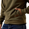 10079612 Ariat Men's Core 1/4 Zip Sweatshirt - Grape Leaf