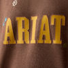 10079633 Ariat Women's Essential Crew Sweatshirt - Chicory Coffee Heather
