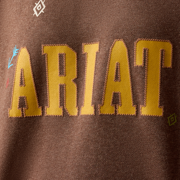 10079633 Ariat Women's Essential Crew Sweatshirt - Chicory Coffee Heather