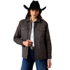 10079643 Ariat Women's Grizzly Quilted Barn Jacket - Carbon Copy